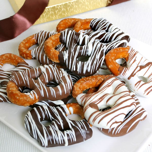 Triple Chocolate Dipped Pretzels