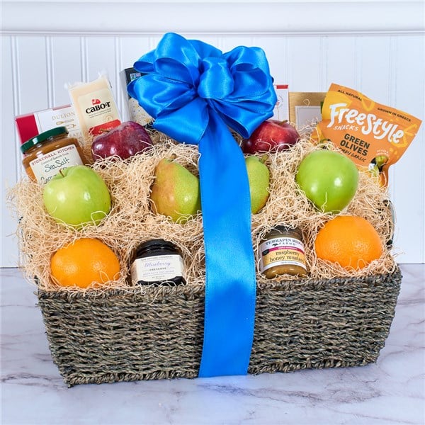 Fruit & Gourmet Snack Basket - Same Day Shipment - Classic