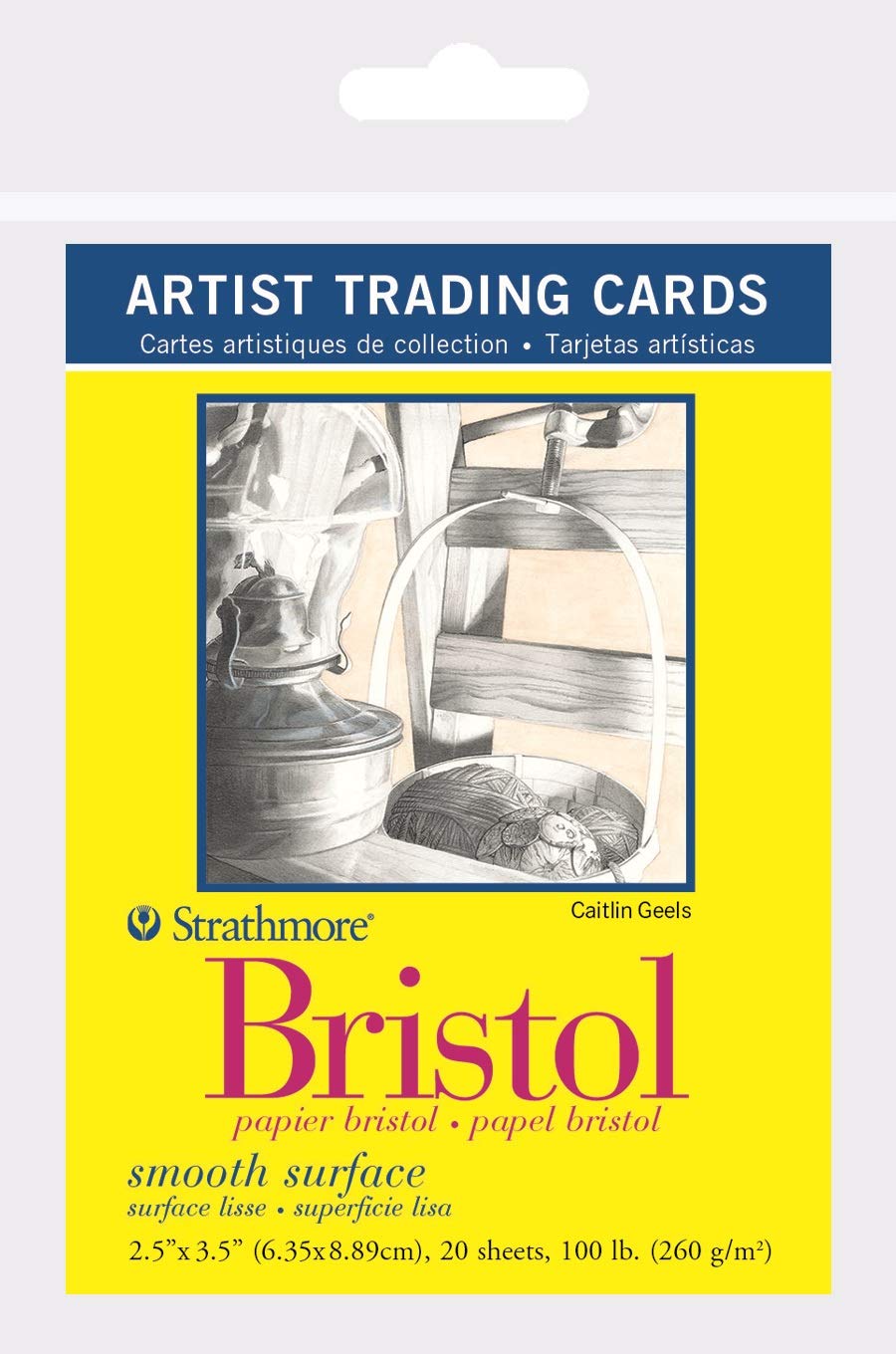 Strathmore 300 Series Bristol Artist Trading Cards, Smooth Surface, 20 Sheets - Image 1