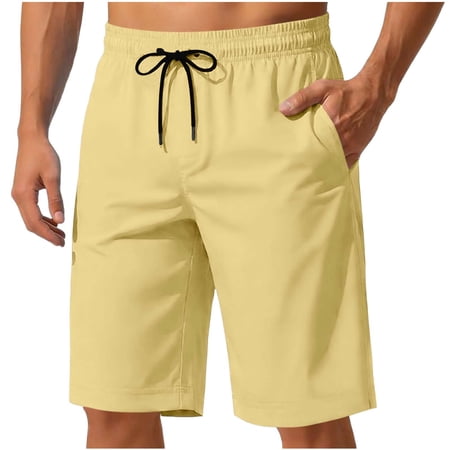 Yaoyar 9 Inch Men Swim Trunks with Mesh Lining Quick Dry Breathable Pockets for Summer Beach Cruise Water Park Gym Running - Image 1