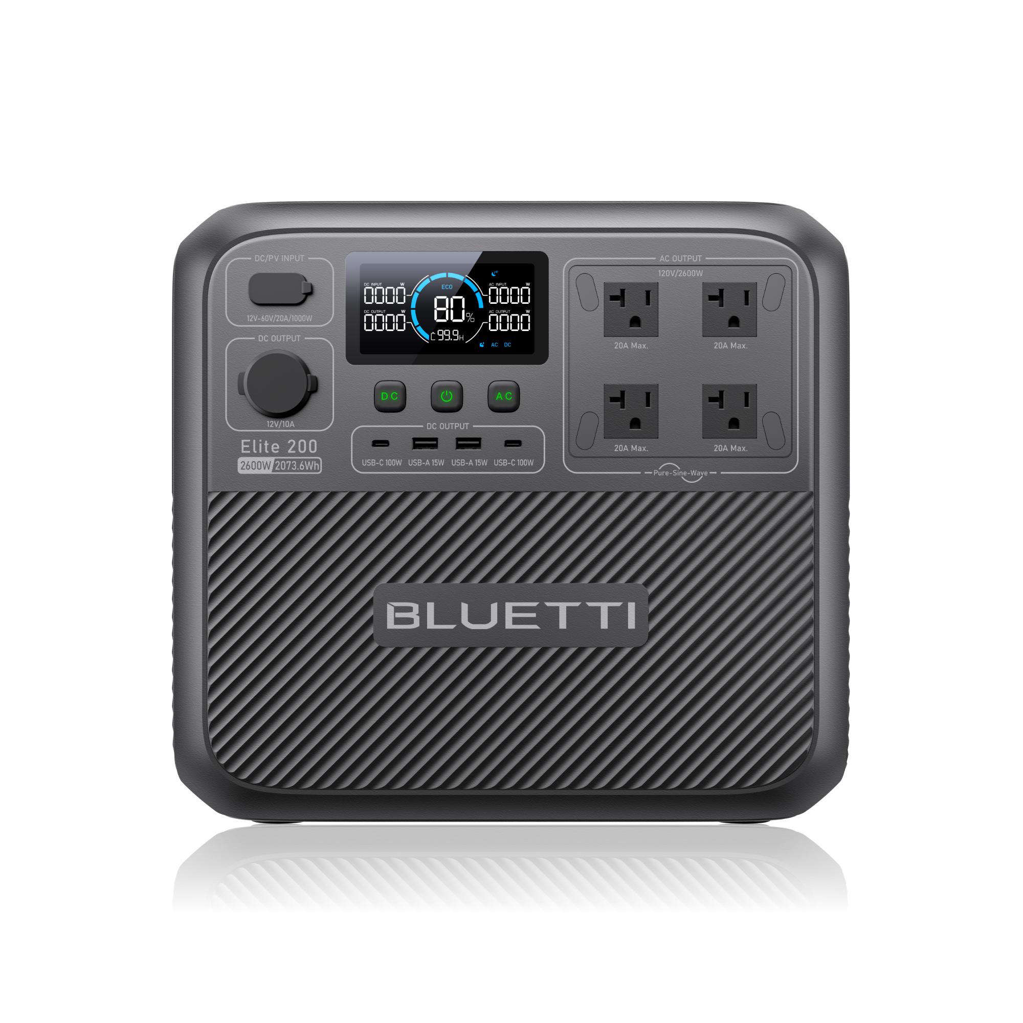 BLUETTI Elite 200 V2 Portable Power Station - 2073.6Wh, 2600W - Image 1