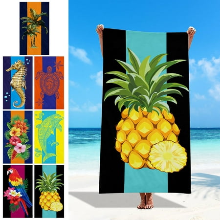 XGFHYJEH Beach Towel, Oversized Beach Towel, Beach Towel Clearance, Towel Beach, Lightweight Beach Towel, Portable Foldable Hypoallergenic Cooling Technology Breathable Towel for Beach
