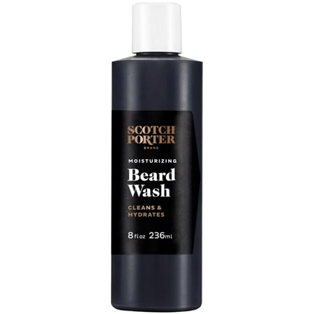 Scotch Porter Moisturizing Beard Wash for Men | Cleanses, Softens & Hydrates for Healthier Beard | Formulated with Non-Toxic Ingredients, Free of Parabens, Sulfates & Silicones | Vegan | 8oz - Image 1