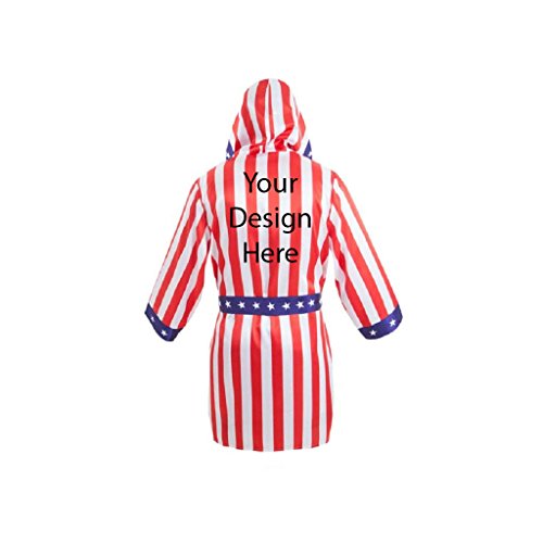 Adult Halloween Costume Boxing Robe with Hood Custom Personalized Cosplay