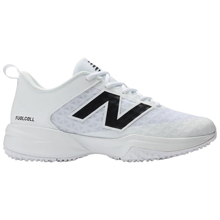 New Balance Mens 4040V8 Baseball Turfs White/Black 12.5 - Image 1