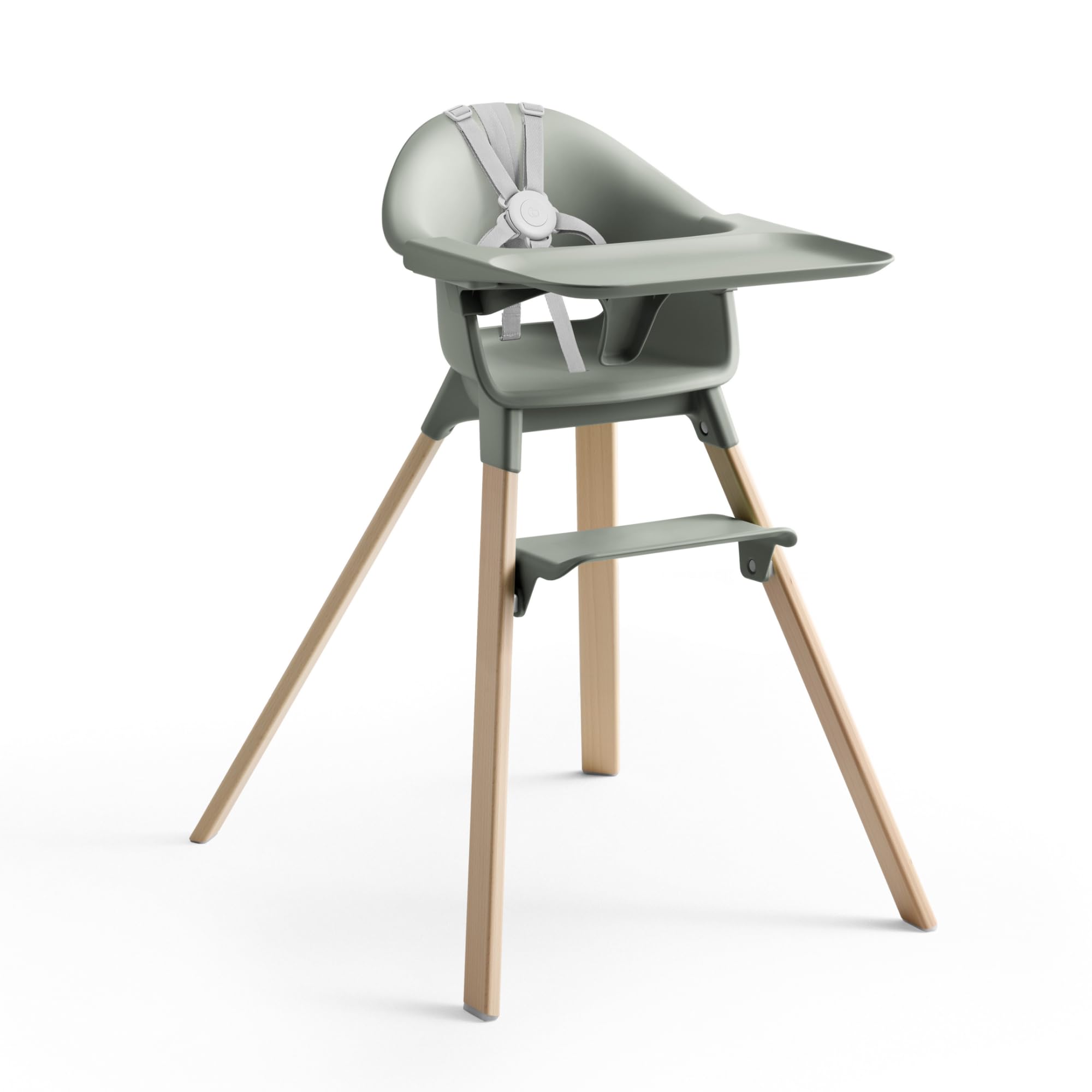 Stokke Clikk High Chair, Glacier Green - All-in-One High Chair with Tray + Harness - Light, Durable & Travel Friendly - Ergonomic with Adjustable Features - Best for 6-36 Months or Up to 33 lbs - Image 1
