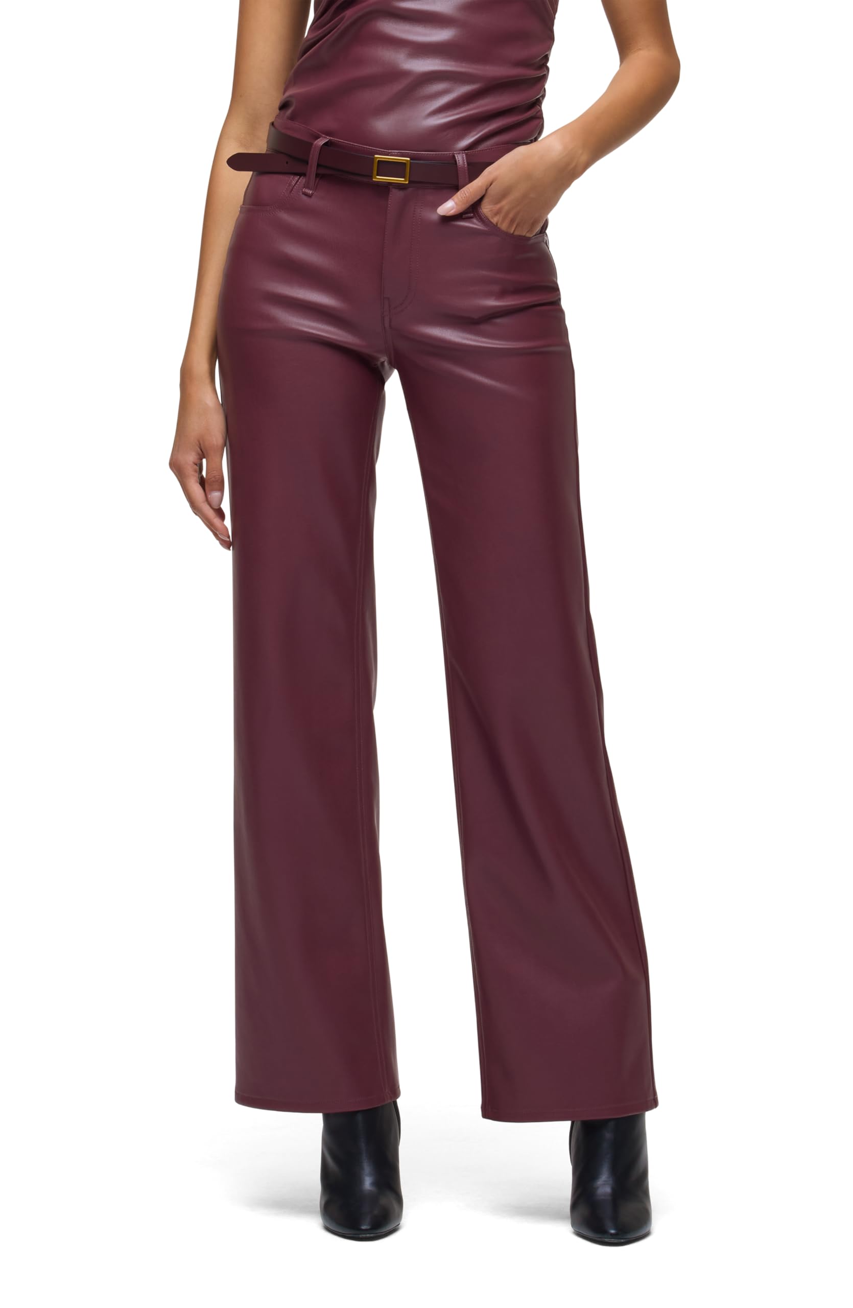 Hudson Women's Rosie High-Rise Wide Leg Jean, Port Royal, 32 - Image 2