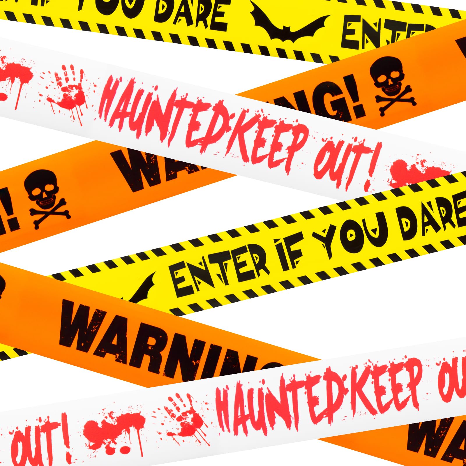 Halloween Decorations, 3inx90ft Caution Tape for Indoor and Outdoor(3 Pcs)