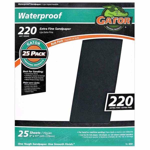Gator 220 Grit Waterproof Sandpaper - Image 1