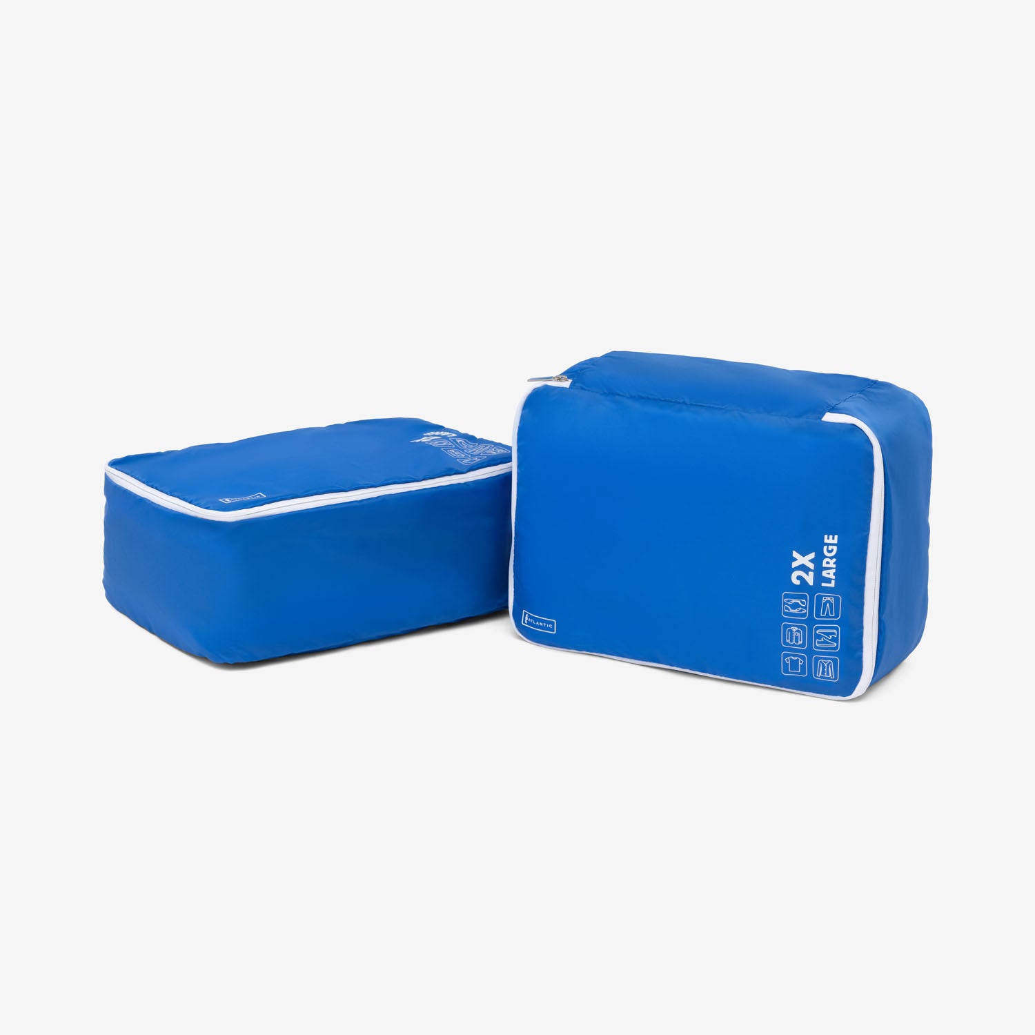 2 Pack Large 2X Deep Washable Packing Cubes in Ocean Blue | Atlantic Luggage - Image 1
