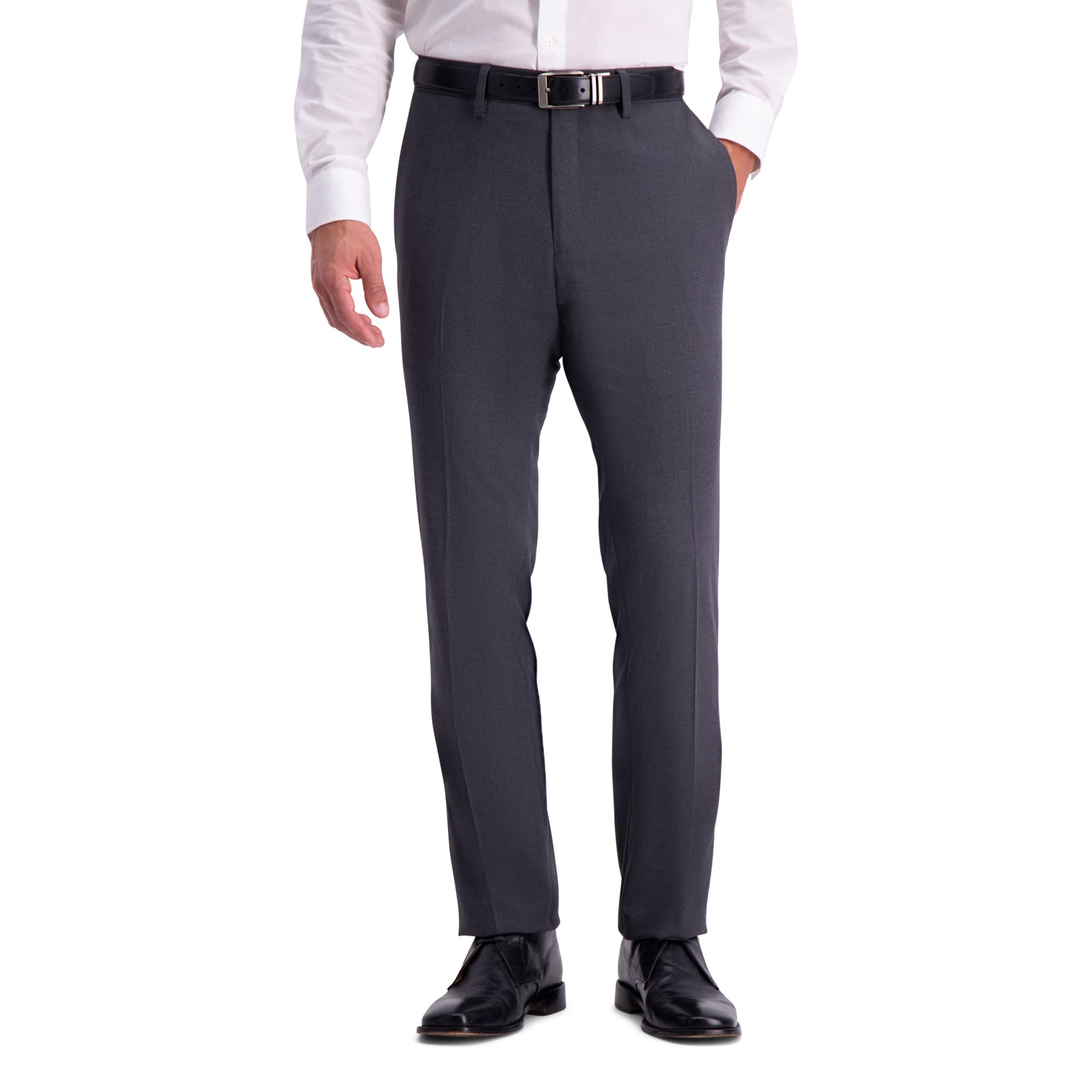 Kenneth Cole Reaction Men's Shadow Check Stretch Slim Fit Dress Pant Pants, Blue, 30Wx32L - Image 7