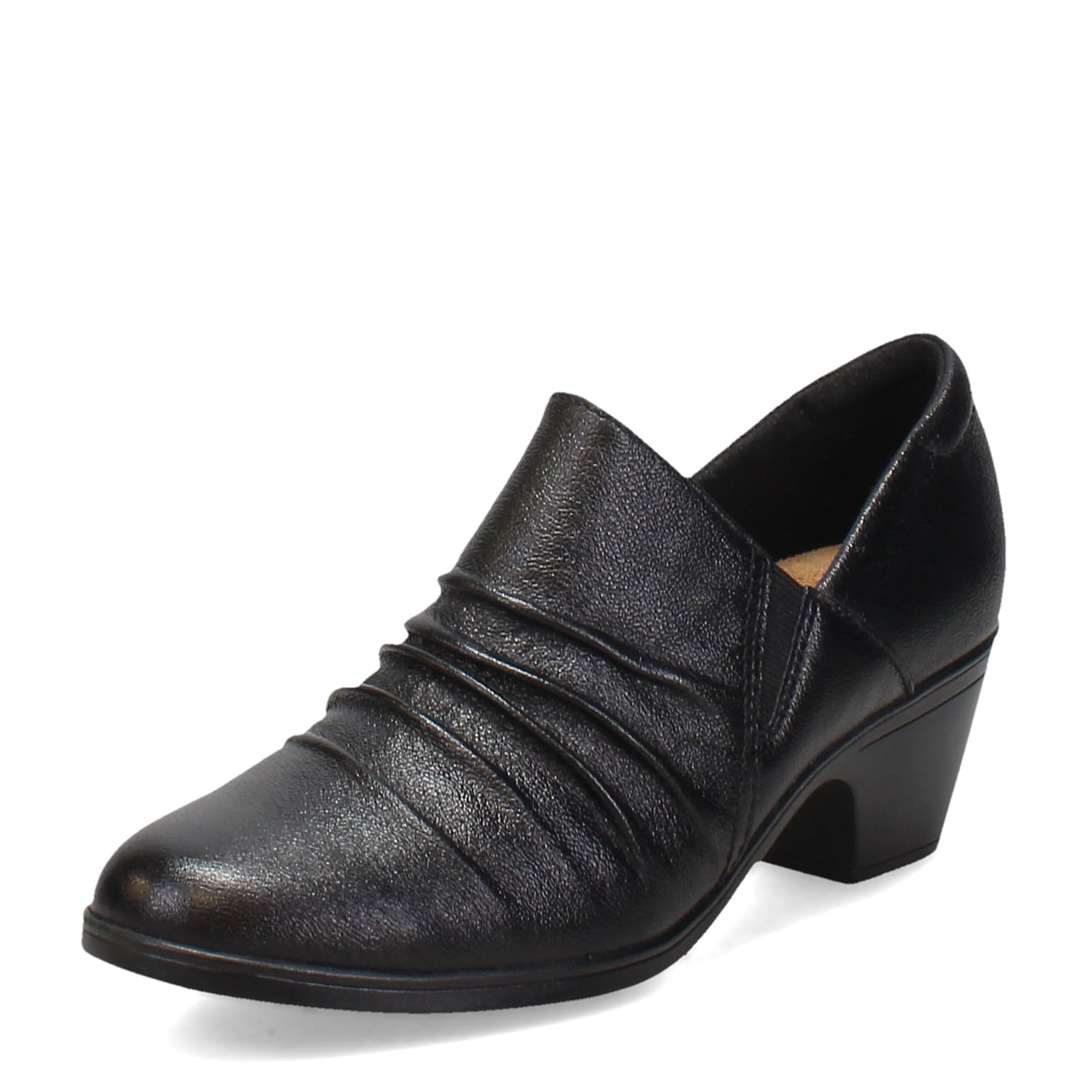 Clarks Black's Emily 2 Cove Pump, Black Leather, 12 Narrow US - Image 4