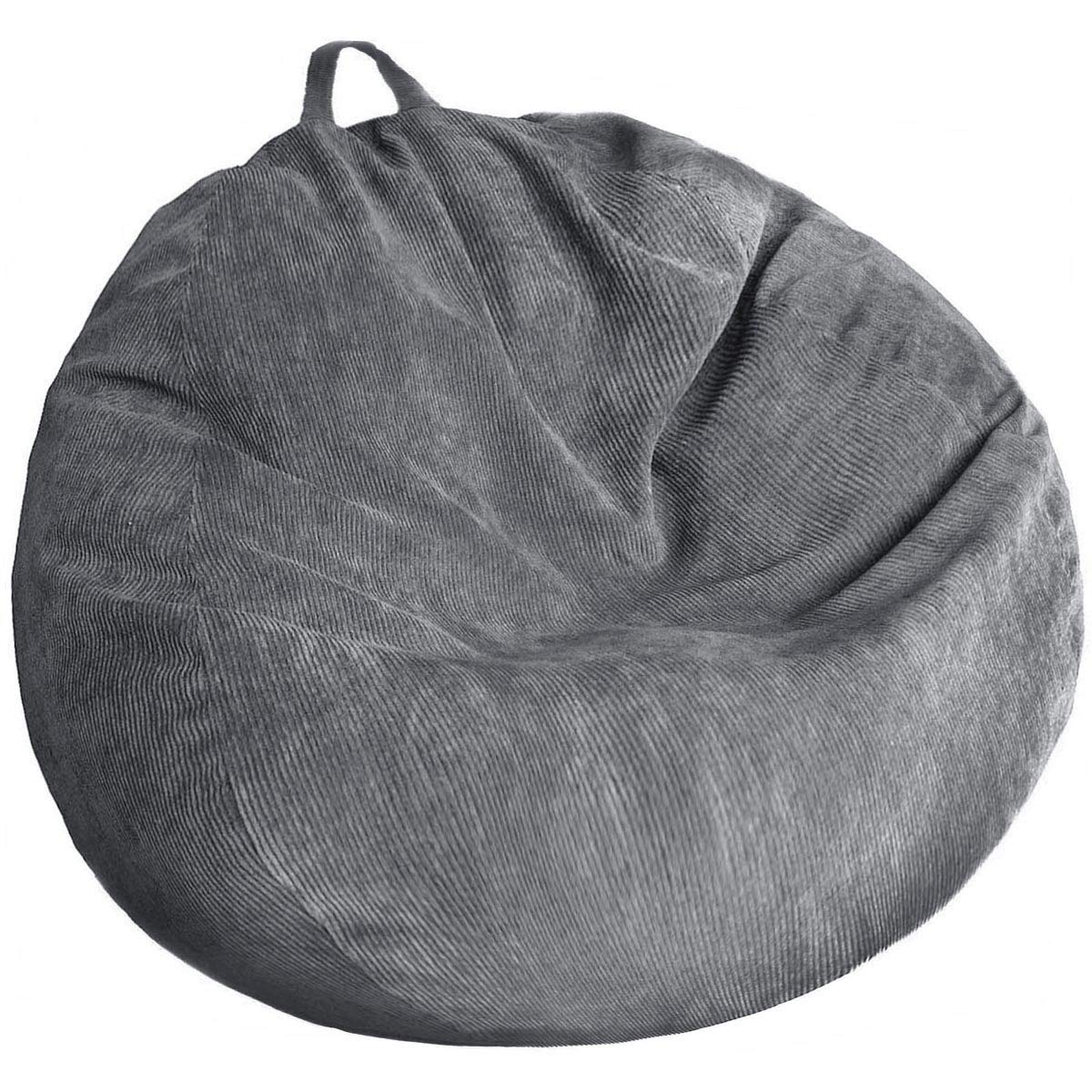 Stuffed Animal Storage Bean Bag Chair Cover (No Filler) Washable Ultra Soft Corduroy Bean Bag Cover for Organizing Plush Toys or Textile, Sack Bean Bag for Adults, Teens - Image 1