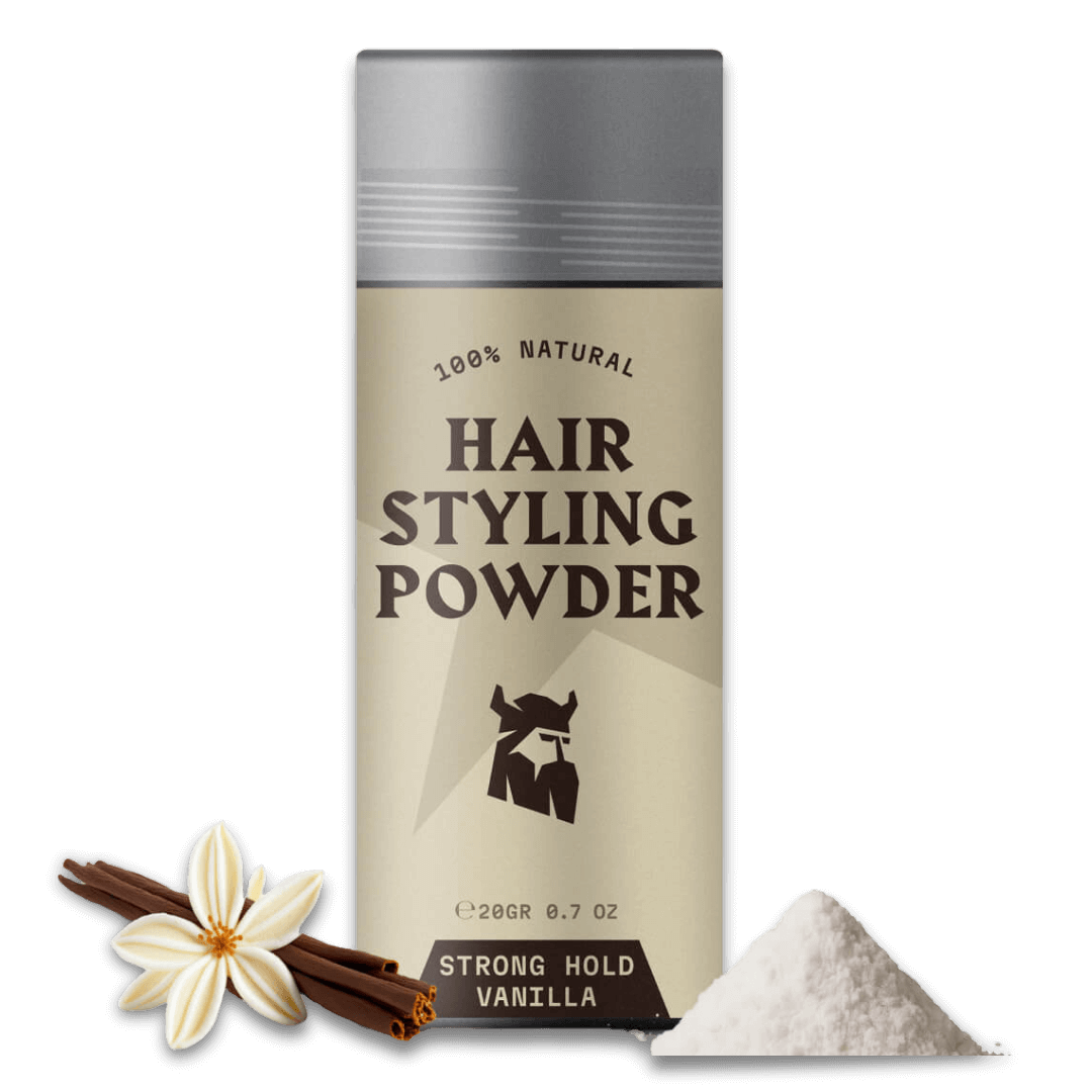 Hair Styling Powder for Men - Strong Hold - Vanilla Scent - Image 1