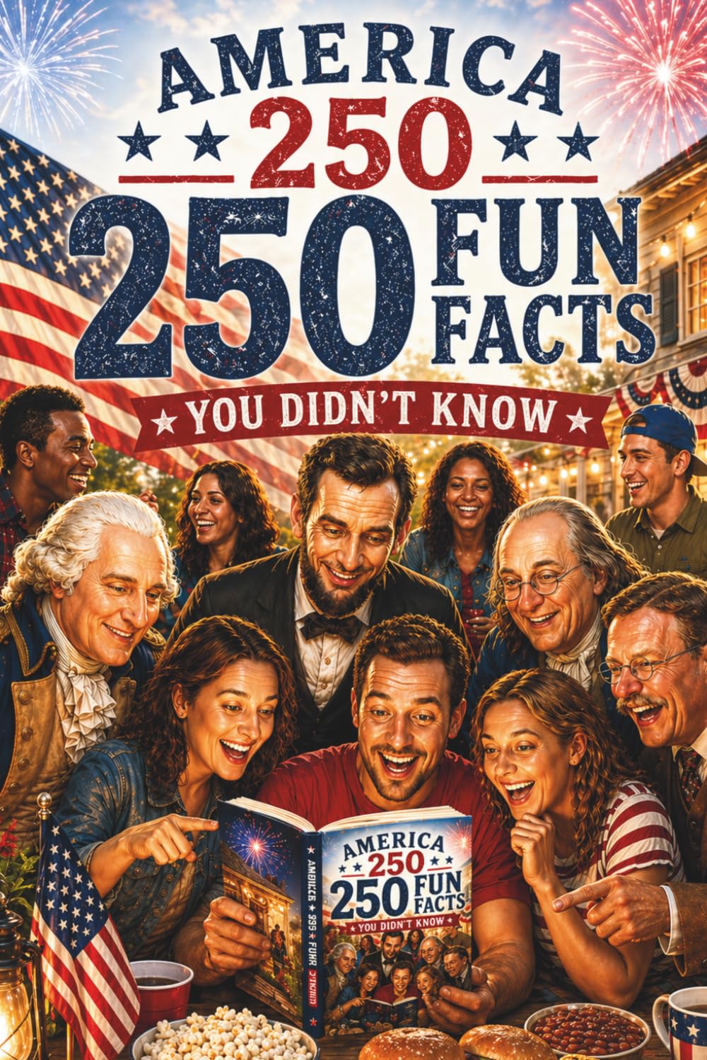 America 250 – 250 Fun Facts You Didn’t Know About Independence Day: Surprising American History Trivia, July 4th Stories & Patriotic Insights – A Fun Gift Book for Teens, Adults & Family Celebrations - Image 1