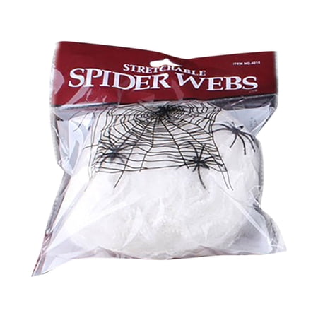 Darzheoy Spider Webs Halloween Decorations, Super Stretch Cobwebs for Halloween Indoor and Outdoor Party Supplies Halloween Decoration Venue Layout