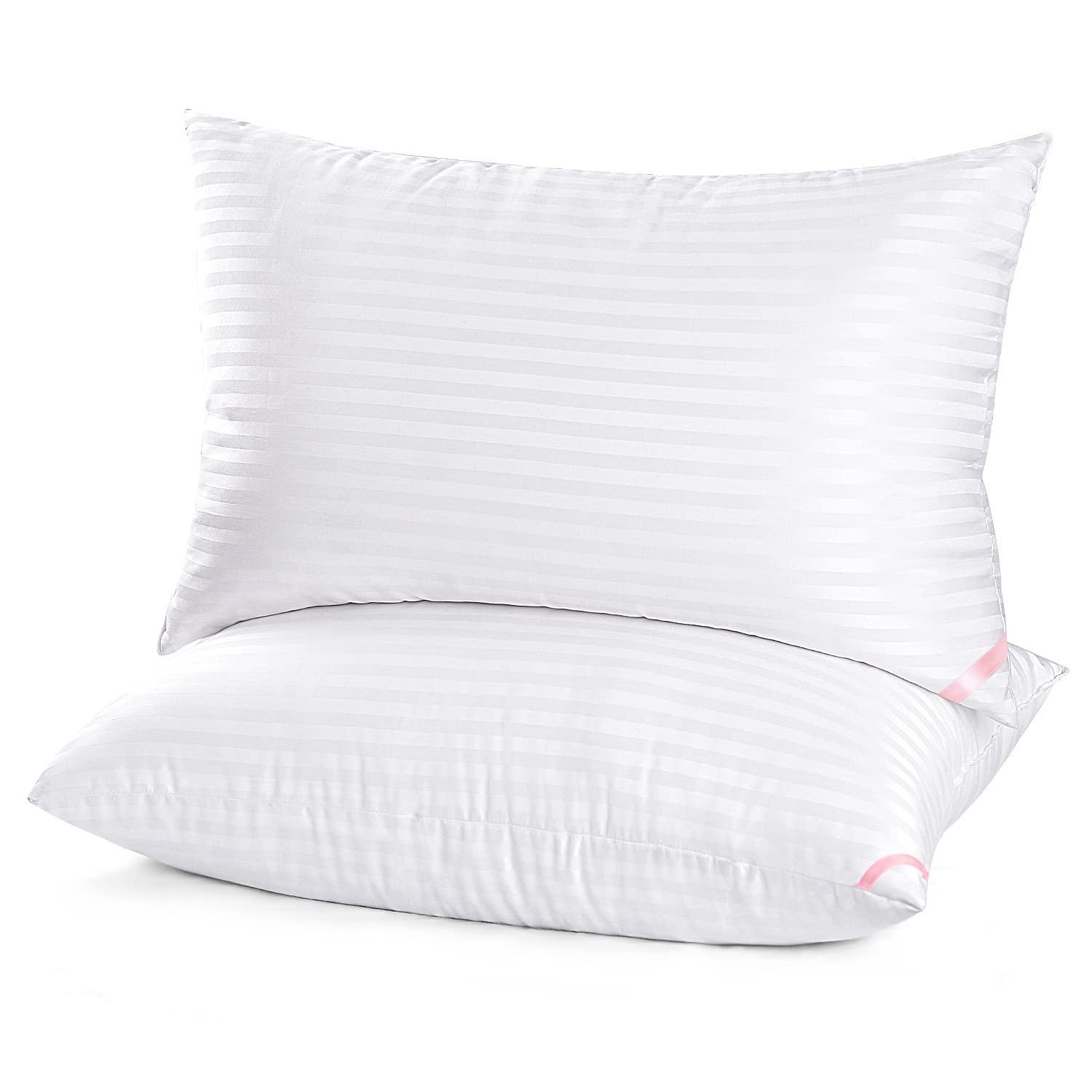 EIUE Hotel Collection Bed Pillows for Sleeping 2 Pack Queen Size,Pillows for Side and Back Sleepers,Super Soft Down Alternative Microfiber Filled Pillows,20 x 30 Inches - Image 1