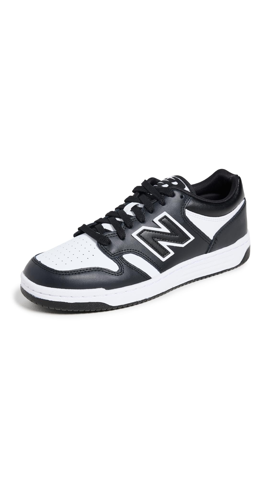 New Balance Unisex-Adult BB480 V1 Sneaker, White/Black, 5.5 - Image 6
