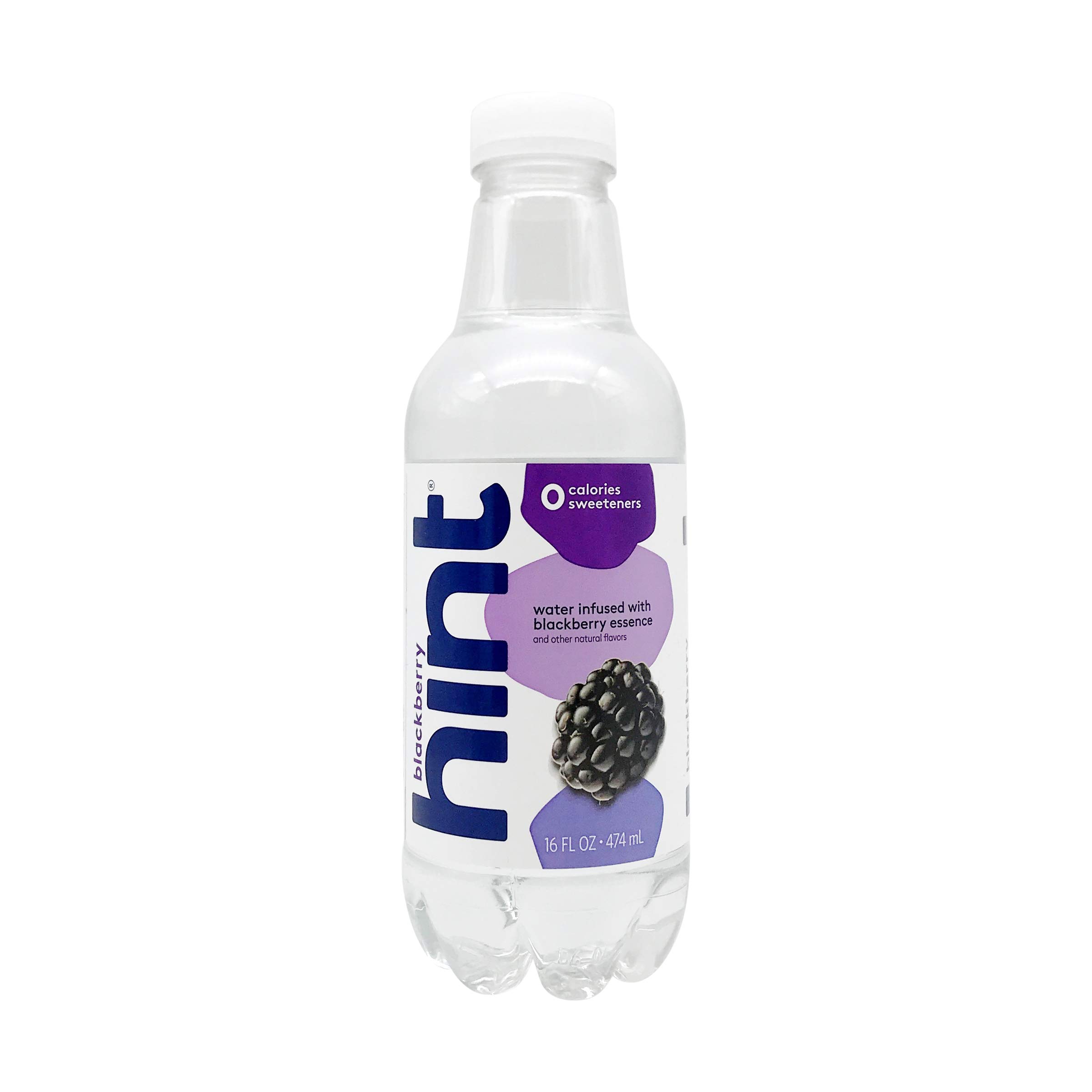 Hint Premium Blackberry Essence Water Bottles, 16 Fluid Ounce