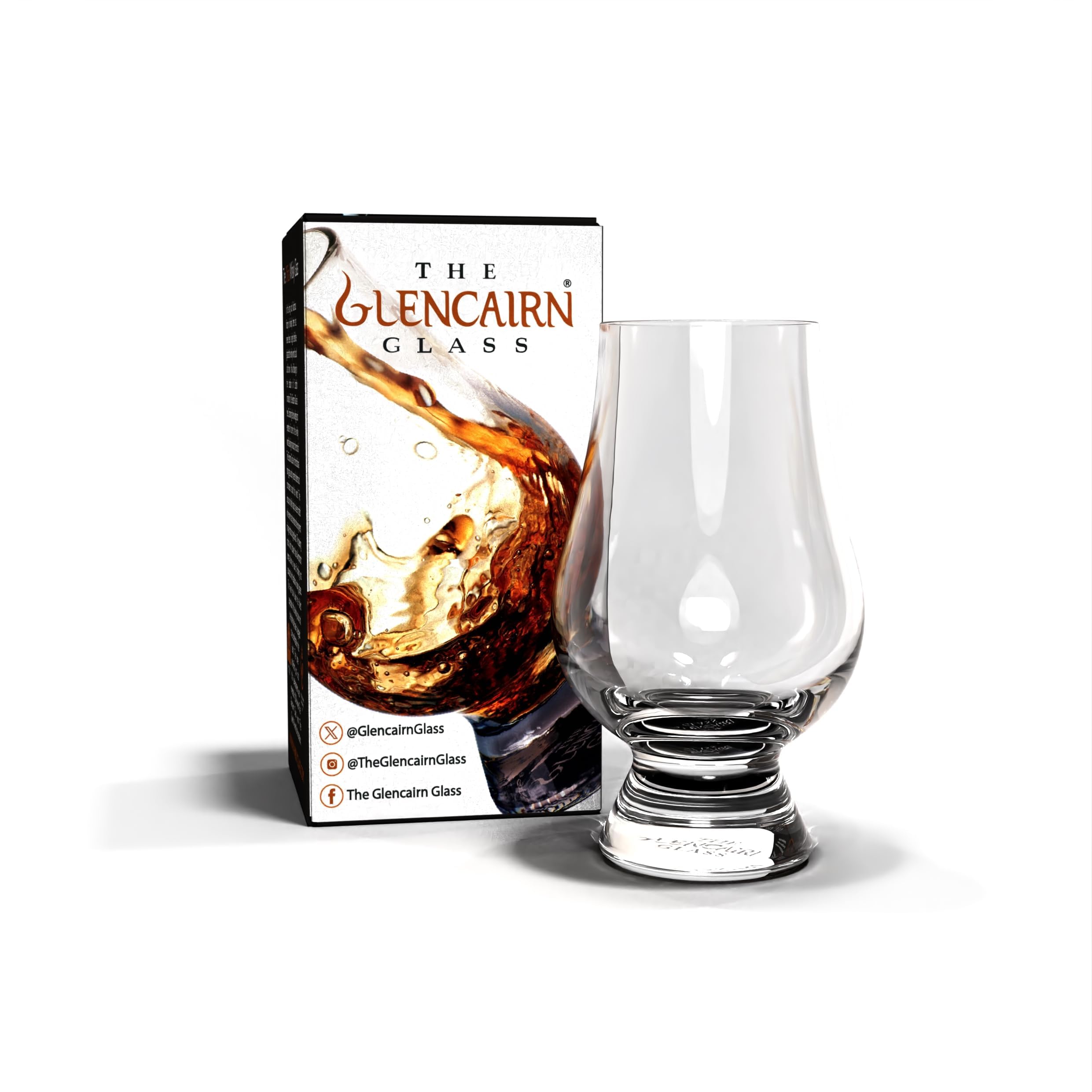GLENCAIRN Whisky Glass in Gift Carton - Crystal Whiskey Drinking Glass for Tasting and Sniffing - Transparent and Suitable for Scotch, Brandy, Bourbon, and Rum, Great Gift for Family and Friends